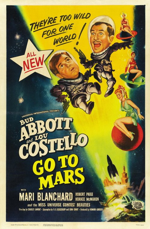 Обложка Эбботт и Костелло летят на Марс / Abbott and Costello Go to Mars (1953) 