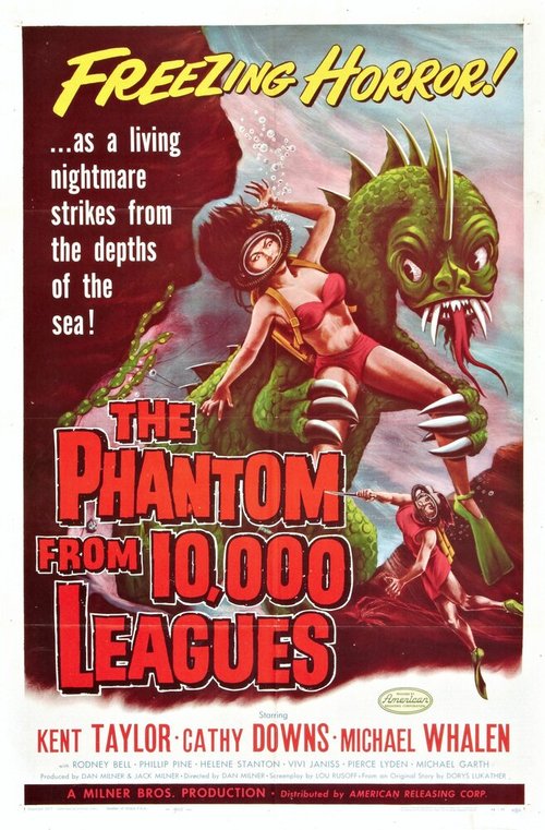 Обложка (Постер) Фантом с глубины 10000 лиг / The Phantom from 10,000 Leagues (1955) SATRip