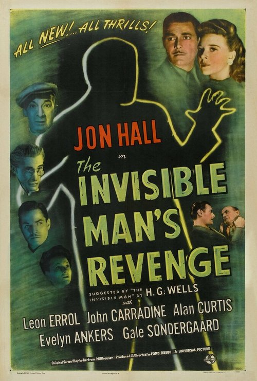 Обложка (Постер) Месть человека-невидимки / The Invisible Man's Revenge (1944) SATRip