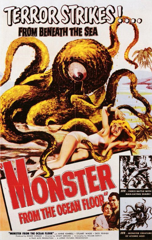 Обложка Монстр со дна океана / Monster from the Ocean Floor (1954) 
