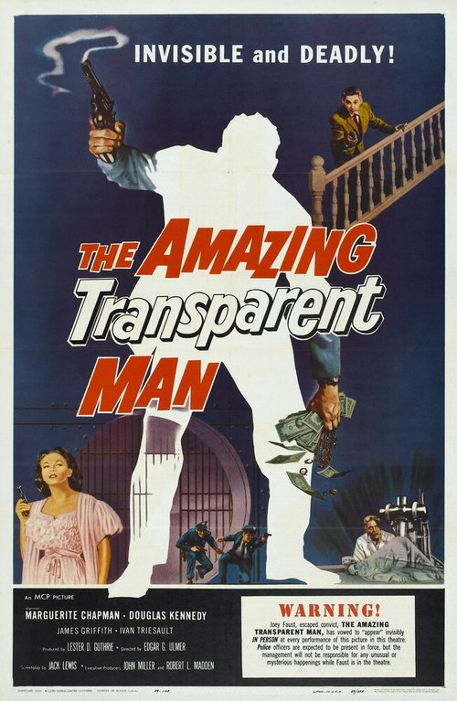 Обложка (Постер) Необычайно прозрачный человек / The Amazing Transparent Man (1960) SATRip