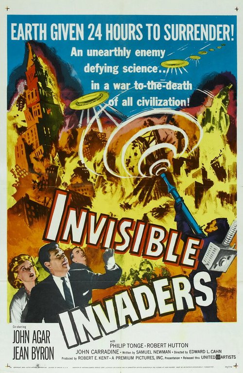 Обложка (Постер) Невидимые захватчики / Invisible Invaders (1959) SATRip
