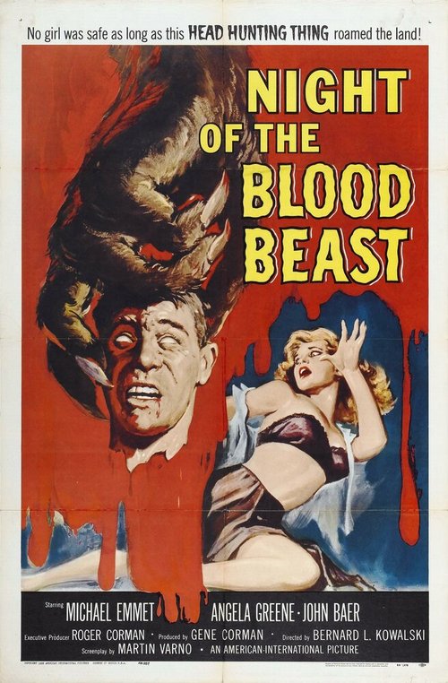 Обложка (Постер) Ночь кровавой твари / Night of the Blood Beast (1958) SATRip