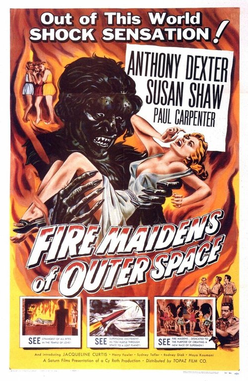 Обложка (Постер) Огненные девы из далекого космоса / Fire Maidens from Outer Space (1956) SATRip