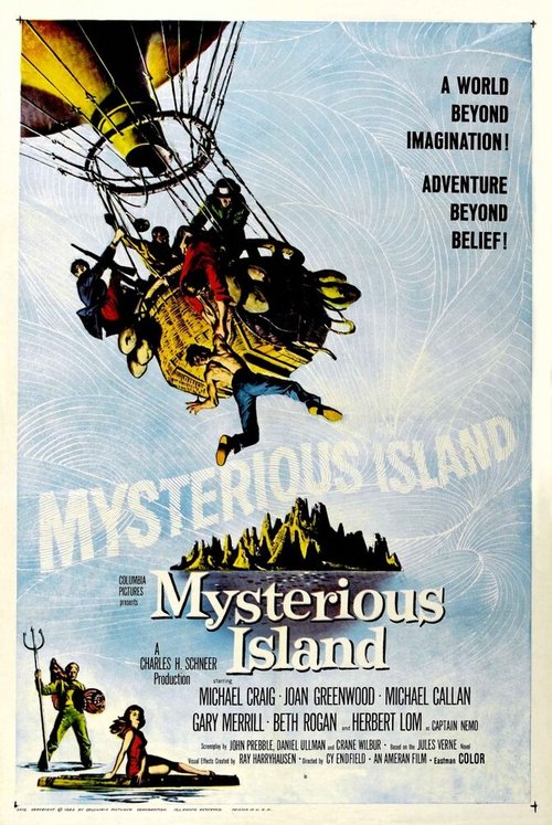 Обложка (Постер) Остров приключений / Mysterious Island (1961) SATRip
