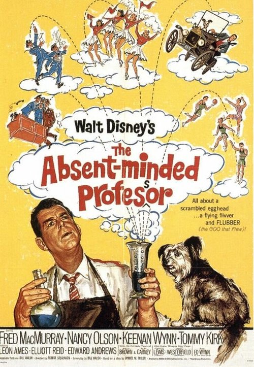 Обложка (Постер) Отмороженный профессор / The Absent Minded Professor (1961) SATRip