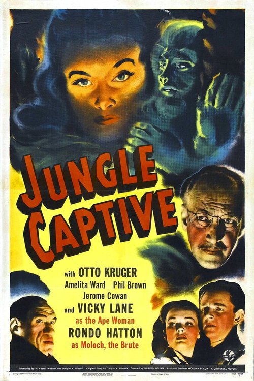 Обложка (Постер) Пленник джунглей / The Jungle Captive (1945) SATRip