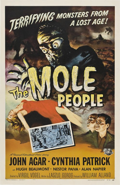 Обложка (Постер) Подземное население / The Mole People (1956) SATRip