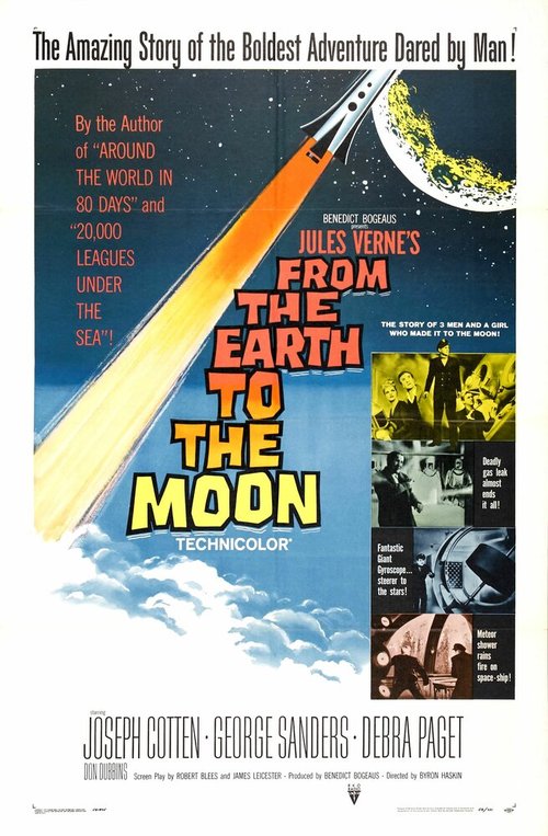 Обложка (Постер) С Земли на Луну / From the Earth to the Moon (1958) SATRip