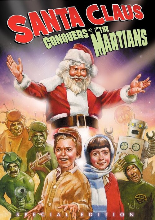 Обложка (Постер) Санта Клаус завоевывает марсиан / Santa Claus Conquers the Martians (1964) SATRip