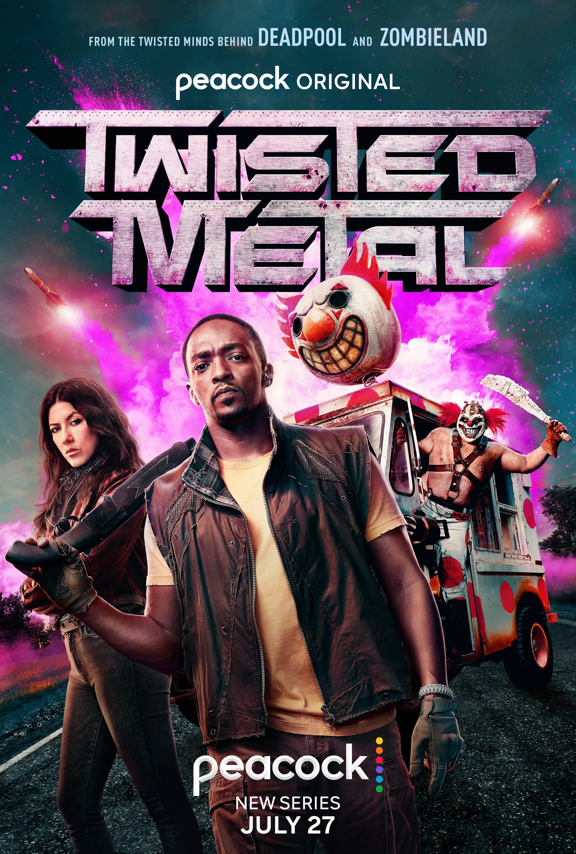 Обложка (Постер) Скрежет металла (1 сезон) / Twisted Metal (2023) HDRip Скрежет металла (1 сезон) / Twisted Metal