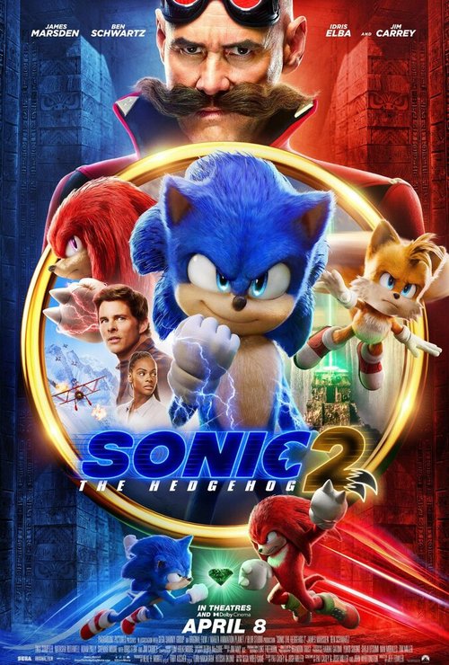 Обложка (Постер) Соник 2 в кино / Sonic the Hedgehog 2 (2022) 