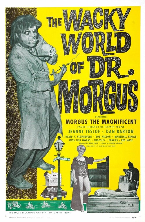 Обложка (Постер) Странный мир доктора Моргуса / The Wacky World of Dr. Morgus (1962) SATRip