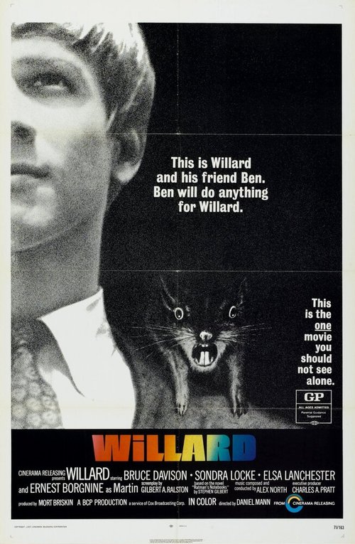 Обложка (Постер) Уиллард / Willard (1971) SATRip Обложка (Постер) Уиллард / Willard (1971) SATRip