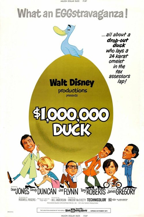 Обложка (Постер) Утка за миллион долларов / The Million Dollar Duck (1971) SATRip Обложка (Постер) Утка за миллион долларов / The Million Dollar Duck (1971) SATRip