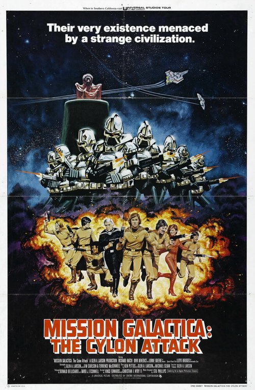 Обложка (Постер) Звездный крейсер Галактика: Атака сайлонов / Mission Galactica: The Cylon Attack (1979) SATRip Обложка (Постер) Звездный крейсер Галактика: Атака сайлонов / Mission Galactica: The Cylon Attack (1979) SATRip