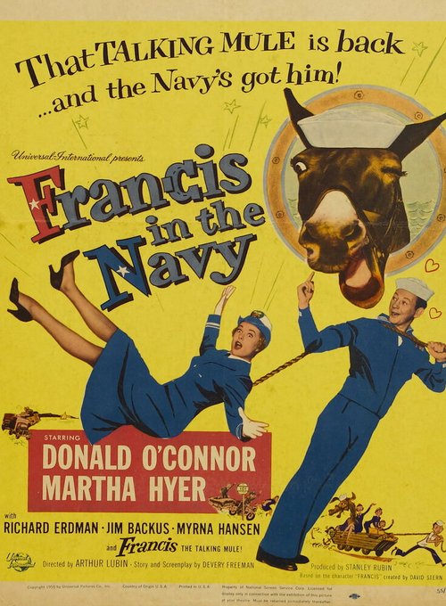 Обложка (Постер) Фрэнсис на флоте / Francis in the Navy (1955) SATRip Обложка (Постер) Фрэнсис на флоте / Francis in the Navy (1955) SATRip