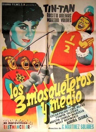 Обложка (Постер) Три с половиной мушкетёра / Los tres mosqueteros y medio (1957) SATRip Обложка (Постер) Три с половиной мушкетёра / Los tres mosqueteros y medio (1957) SATRip