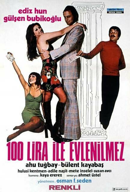 Обложка (Постер) 100 lira ile evlenilmez (1974) SATRip