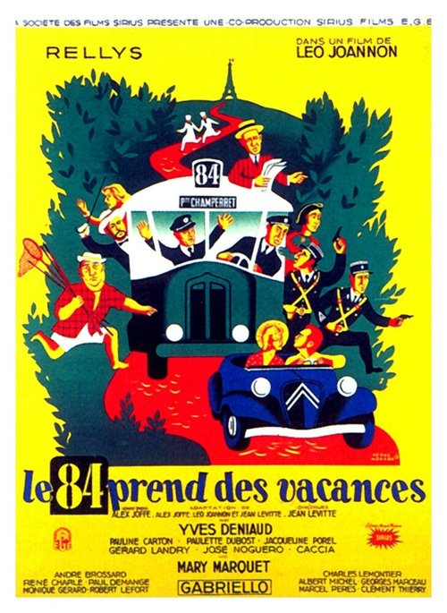 Обложка (Постер) 84-й берет отпуск / Le 84 prend des vacances (1949) SATRip Обложка (Постер) 84-й берет отпуск / Le 84 prend des vacances (1949) SATRip