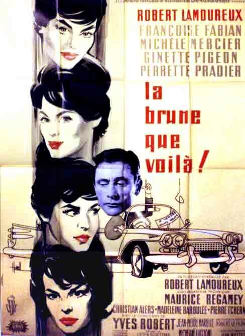 Обложка (Постер) А вот и брюнетка / La brune que voilà (1960) SATRip Обложка (Постер) А вот и брюнетка / La brune que voilà (1960) SATRip