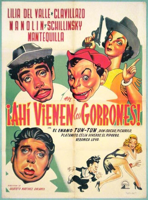 Обложка (Постер) А вот и дармоеды / Ahí vienen los gorrones (1953) SATRip