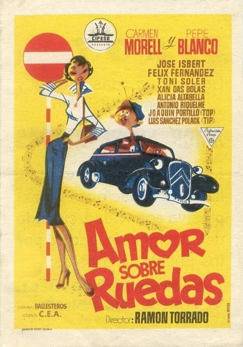 Обложка Amor sobre ruedas (1954) 