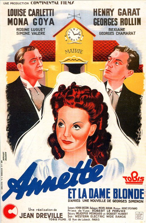 Обложка (Постер) Annette et la dame blonde (1942) SATRip Обложка (Постер) Annette et la dame blonde (1942) SATRip