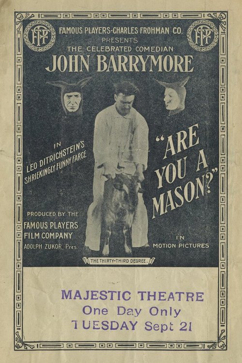 Обложка (Постер) Are You a Mason? (1915) Обложка (Постер) Are You a Mason? (1915)