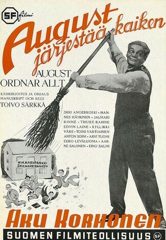 Обложка (Постер) August järjestää kaiken (1942) SATRip Обложка (Постер) August järjestää kaiken (1942) SATRip