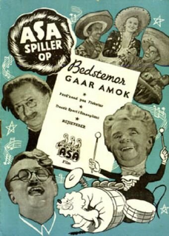 Обложка (Постер) Bedstemor går amok (1944) SATRip