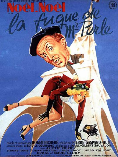 Обложка (Постер) Бегство месье Перля / La fugue de Monsieur Perle (1952) SATRip Обложка (Постер) Бегство месье Перля / La fugue de Monsieur Perle (1952) SATRip