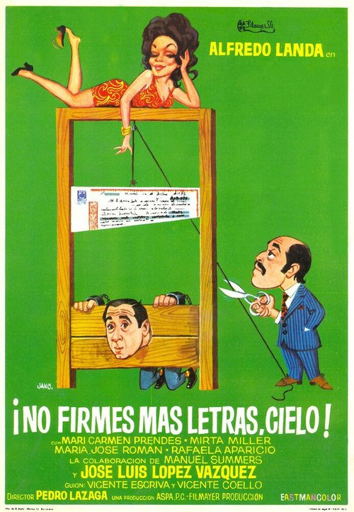 Обложка (Постер) Больше ничего не подписывай, ради бога! / ¡No firmes más letras, cielo! (1972) SATRip Обложка (Постер) Больше ничего не подписывай, ради бога! / ¡No firmes más letras, cielo! (1972) SATRip