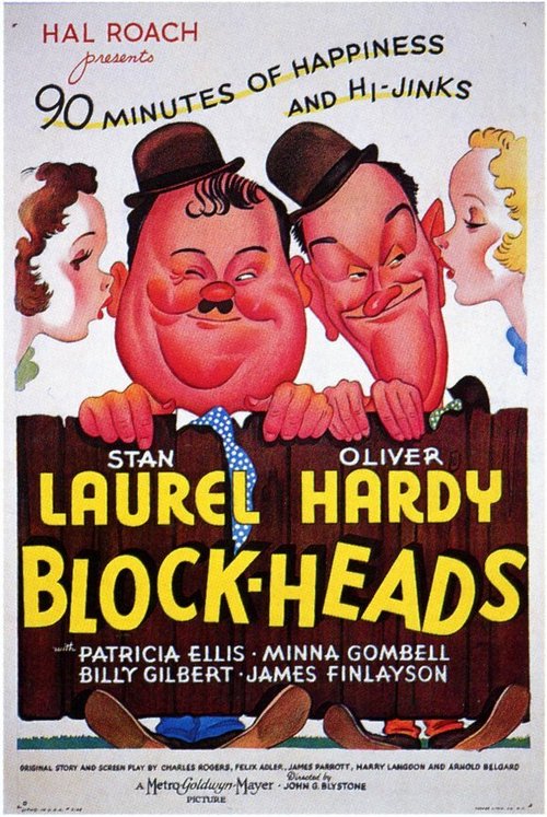 Обложка (Постер) Болваны / Block-Heads (1938) SATRip