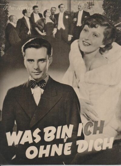 Обложка (Постер) Что я без тебя / Was bin ich ohne Dich (1934) SATRip Обложка (Постер) Что я без тебя / Was bin ich ohne Dich (1934) SATRip