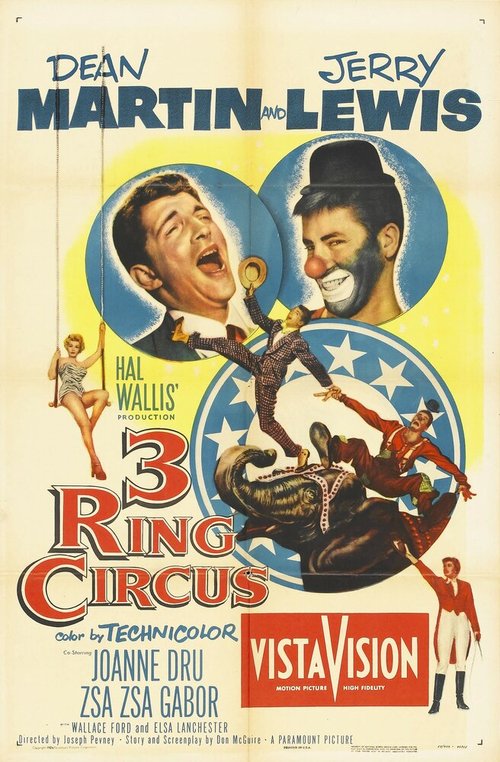 Обложка (Постер) Цирк с тремя аренами / 3 Ring Circus (1954) SATRip Обложка (Постер) Цирк с тремя аренами / 3 Ring Circus (1954) SATRip