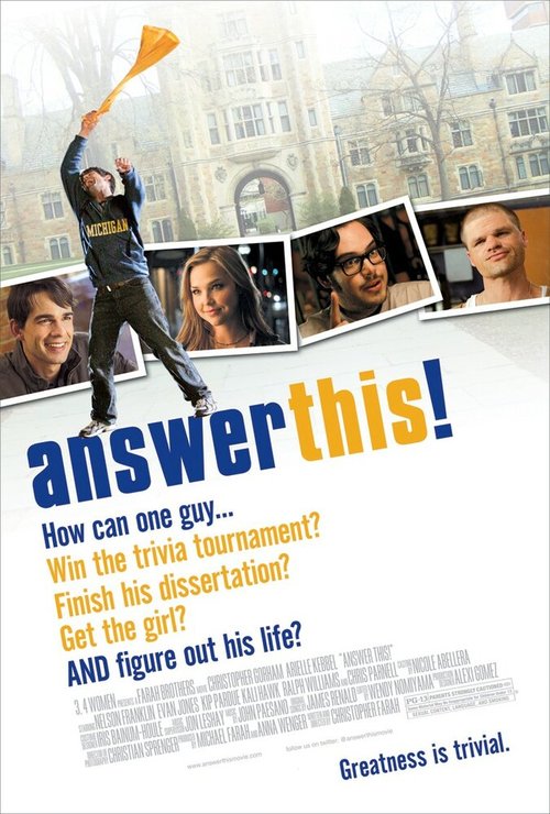 Обложка (Постер) Дай-ка ответ! / Answer This! (2011) HDRip Обложка (Постер) Дай-ка ответ! / Answer This! (2011) HDRip