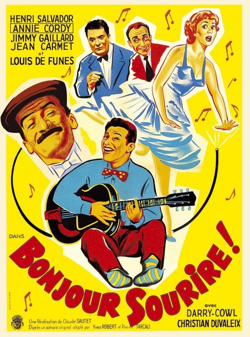 Обложка (Постер) День добрый, улыбка! / Bonjour sourire! (1956) SATRip