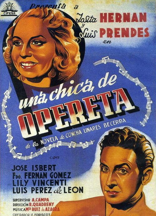 Обложка (Постер) Девушка из оперетты / Una chica de opereta (1944) SATRip