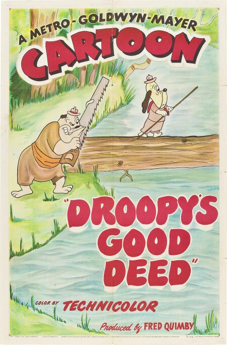 Обложка (Постер) Добрые дела Друпи / Droopy's Good Deed (1951) Обложка (Постер) Добрые дела Друпи / Droopy's Good Deed (1951)