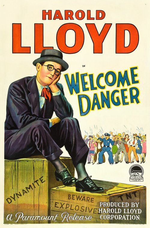 Обложка (Постер) Добро пожаловать, опасность / Welcome Danger (1929) SATRip
