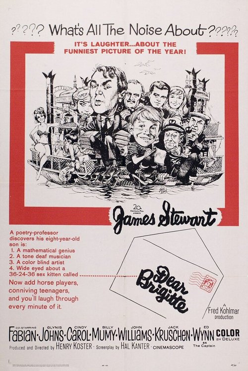 Обложка (Постер) Дорогая Брижит / Dear Brigitte (1965) SATRip Обложка (Постер) Дорогая Брижит / Dear Brigitte (1965) SATRip