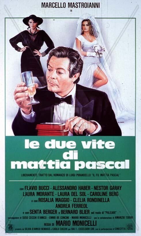 Обложка (Постер) Две жизни Маттиа Паскаля / Le due vite di Mattia Pascal (1985) SATRip