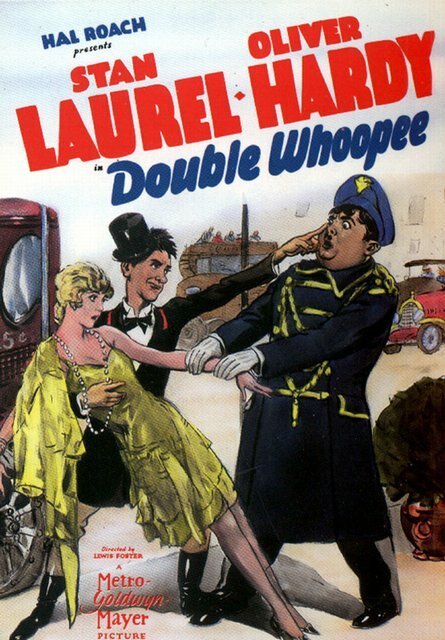 Обложка (Постер) Двойной кутеж / Double Whoopee (1929) 