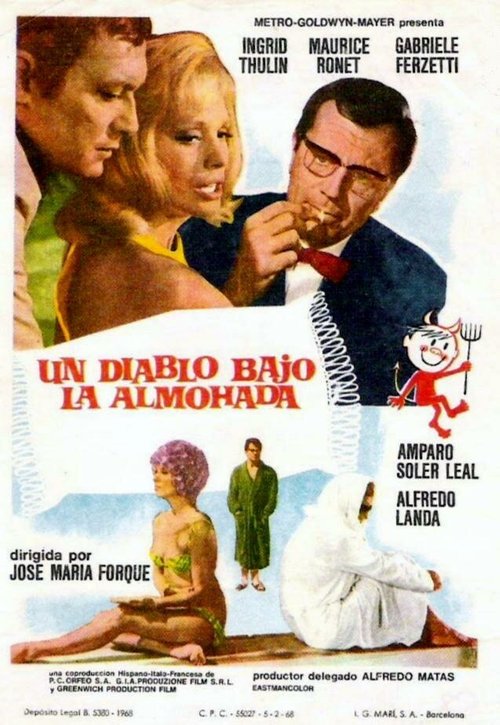 Обложка (Постер) Дьявол под подушкой / Un diablo bajo la almohada (1968) SATRip Обложка (Постер) Дьявол под подушкой / Un diablo bajo la almohada (1968) SATRip