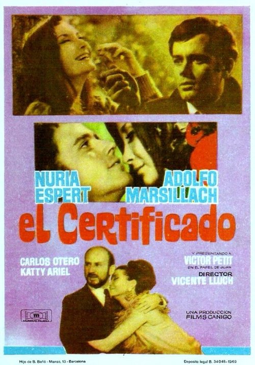 Обложка (Постер) El certificado (1970) SATRip Обложка (Постер) El certificado (1970) SATRip