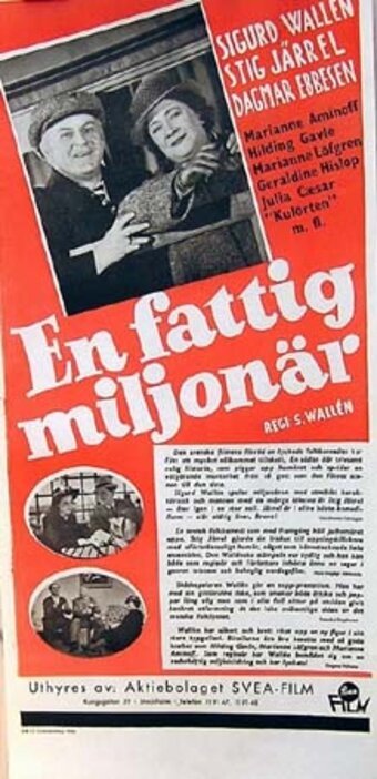 Обложка (Постер) En fattig miljonär (1941) SATRip Обложка (Постер) En fattig miljonär (1941) SATRip
