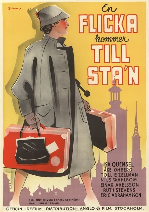 Обложка (Постер) En flicka kommer till sta'n (1937) SATRip Обложка (Постер) En flicka kommer till sta'n (1937) SATRip