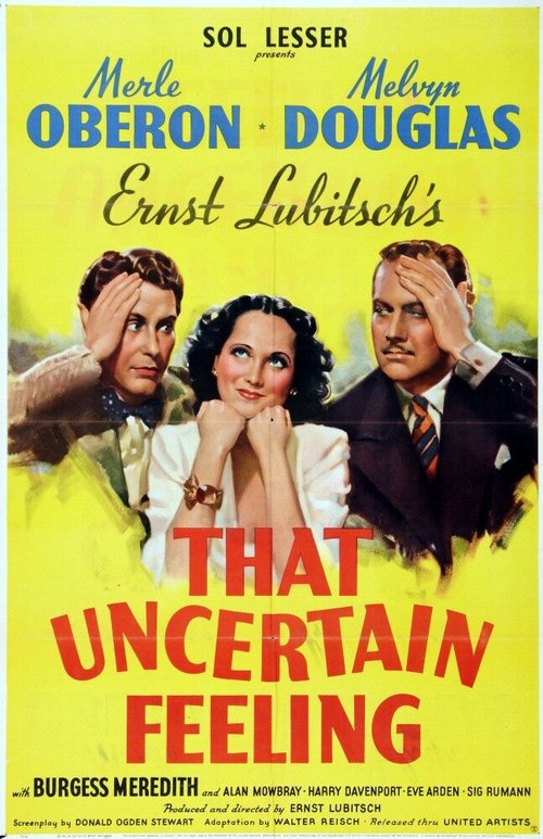 Обложка (Постер) Это неопределенное чувство / That Uncertain Feeling (1941) SATRip
