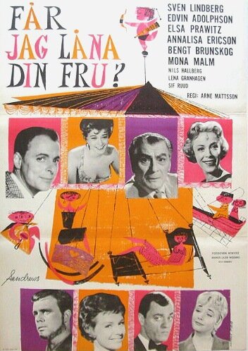 Обложка (Постер) Får jag låna din fru? (1959) SATRip Обложка (Постер) Får jag låna din fru? (1959) SATRip